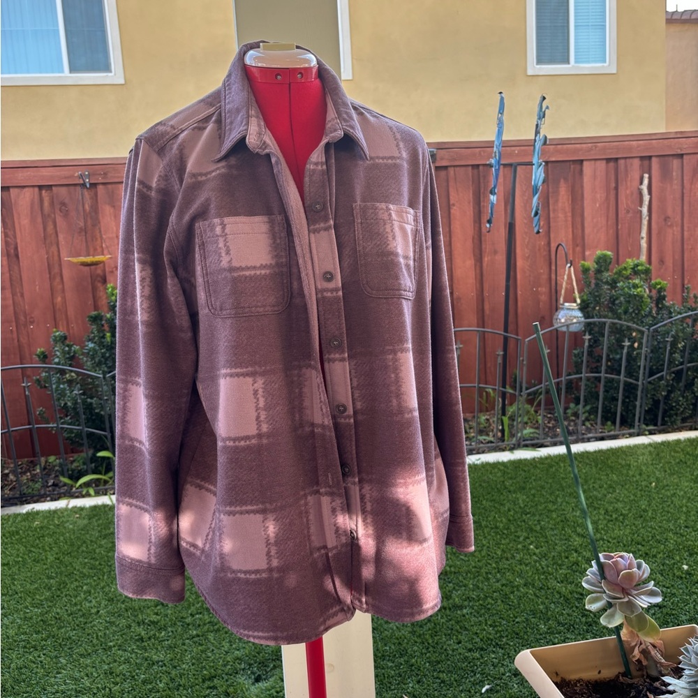 32 Degrees Mauve Plaid Button-Down Shirt